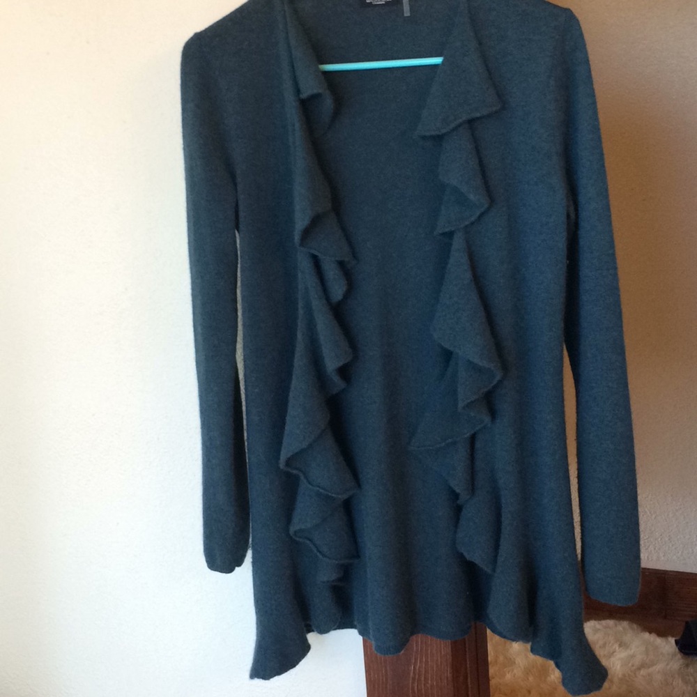 Magaschoni 100% cashmere drape sweater